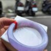 🌸 濃豔粉紫羅蘭正圈手鐲｜天然緬甸玉A貨 🌸