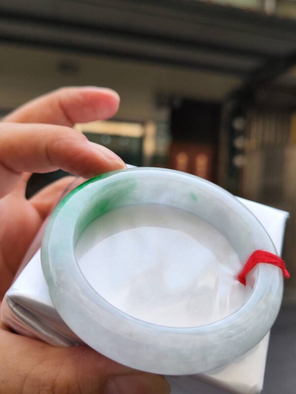 ✨  飄正陽綠 正圈厚庄手鐲 💚 天然緬甸玉A貨