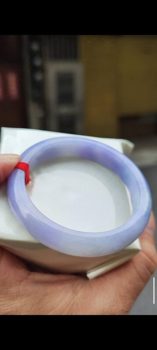 🌸 濃豔紫羅蘭正圈手鐲｜天然緬甸玉A貨 🌸