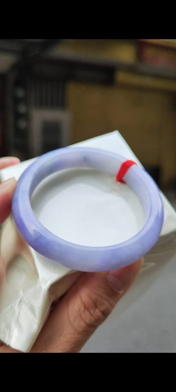 🌸 濃豔紫羅蘭正圈手鐲｜天然緬甸玉A貨 🌸