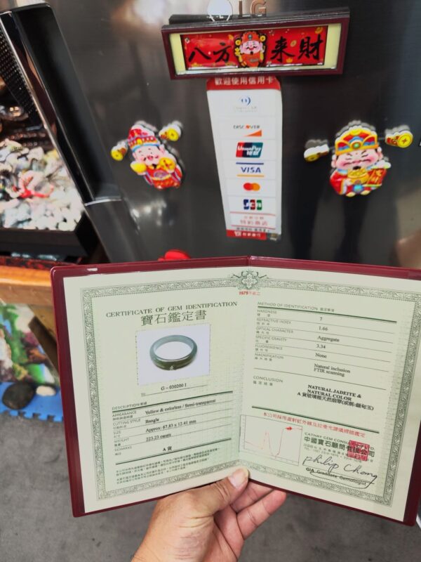 ✨  玻璃種飄蜜黃 正圈手鐲 💛天然緬甸玉A貨