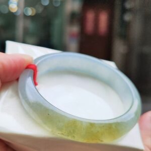 ✨  玻璃種飄蜜黃 正圈手鐲 💛天然緬甸玉A貨