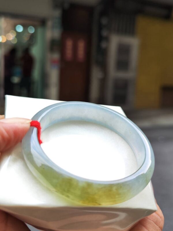 ✨  玻璃種飄蜜黃 正圈手鐲 💛天然緬甸玉A貨