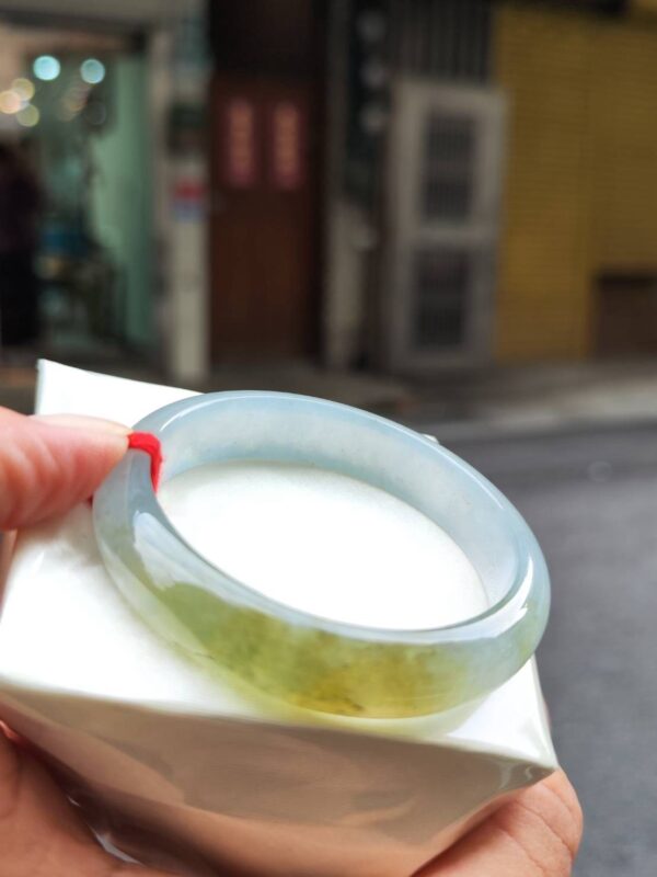 ✨  玻璃種飄蜜黃 正圈手鐲 💛天然緬甸玉A貨