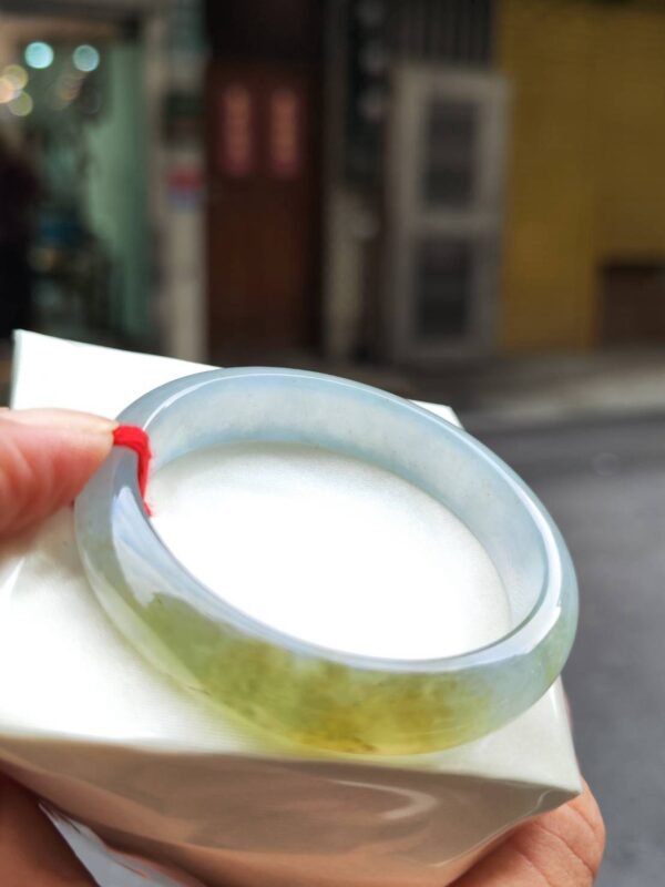 ✨  玻璃種飄蜜黃 正圈手鐲 💛天然緬甸玉A貨