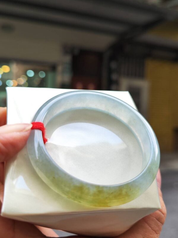 ✨  玻璃種飄蜜黃 正圈手鐲 💛天然緬甸玉A貨