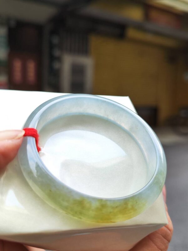 ✨  玻璃種飄蜜黃 正圈手鐲 💛天然緬甸玉A貨