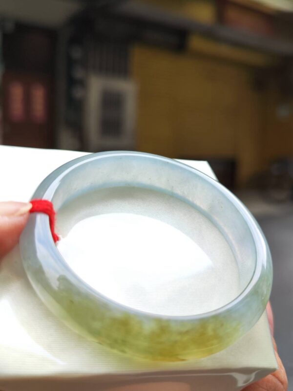 ✨  玻璃種飄蜜黃 正圈手鐲 💛天然緬甸玉A貨