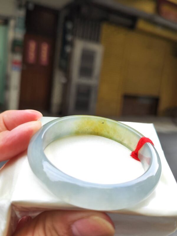 ✨  玻璃種飄蜜黃 正圈手鐲 💛天然緬甸玉A貨