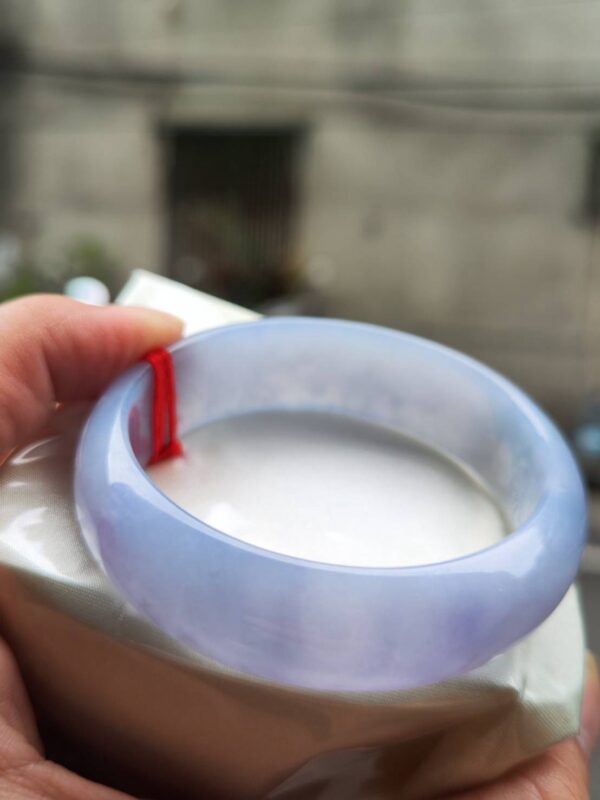 🌸 寬版濃豔紫羅蘭正圈手鐲｜天然緬甸玉A貨 🌸