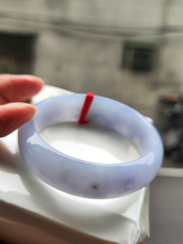 🌸 寬版濃豔紫羅蘭正圈手鐲｜天然緬甸玉A貨 🌸