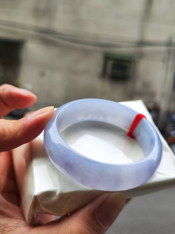 🌸 寬版濃豔紫羅蘭正圈手鐲｜天然緬甸玉A貨 🌸