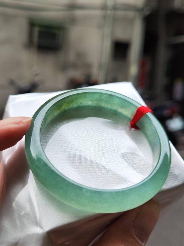 ✨  冰種滿色飄黃 正圈手鐲  💚 天然緬甸玉A貨