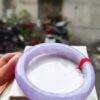 🌸 濃豔紫羅蘭正圈手鐲｜天然緬甸玉A貨 🌸