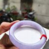 🌸 濃豔紫羅蘭正圈手鐲｜天然緬甸玉A貨 🌸