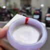🌸 濃豔粉紫羅蘭正圈手鐲｜天然緬甸玉A貨 🌸