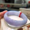 🌸 寬版濃豔紫羅蘭正圈手鐲｜天然緬甸玉A貨 🌸