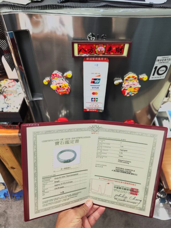 🌸  冰種飄花正圈圓骨手鐲  天然緬甸玉A貨 🌸