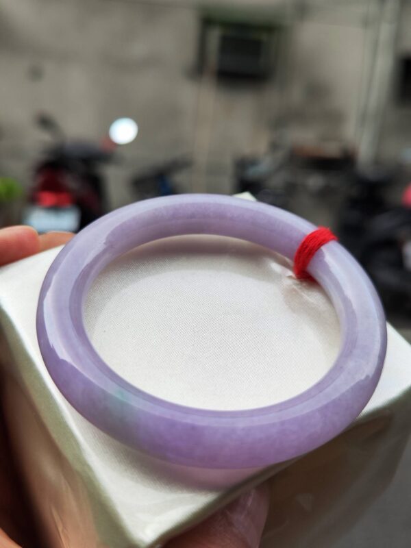 img_6909 🌸 粉紫羅蘭正圈圓骨手鐲|天然緬甸玉A貨 🌸