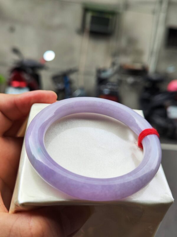 img_6910-2 🌸 粉紫羅蘭正圈圓骨手鐲|天然緬甸玉A貨 🌸