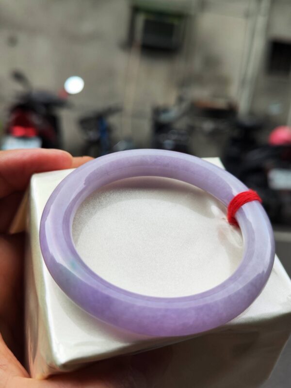 img_6911-2 🌸 粉紫羅蘭正圈圓骨手鐲|天然緬甸玉A貨 🌸