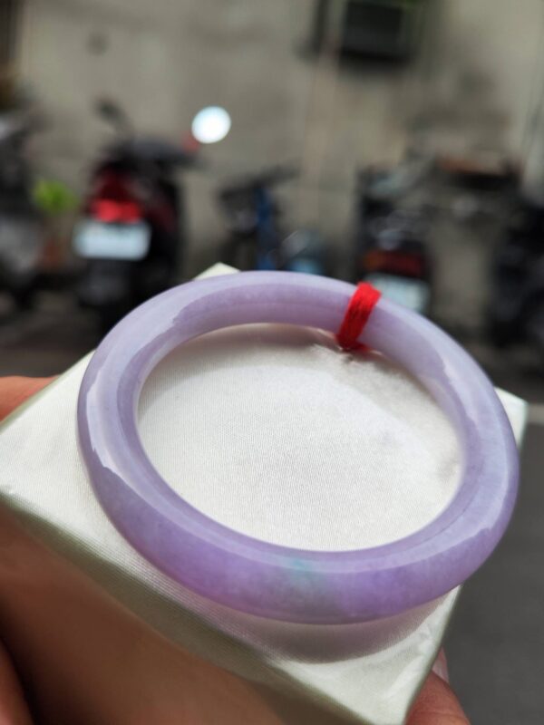 img_6912-2 🌸 粉紫羅蘭正圈圓骨手鐲|天然緬甸玉A貨 🌸