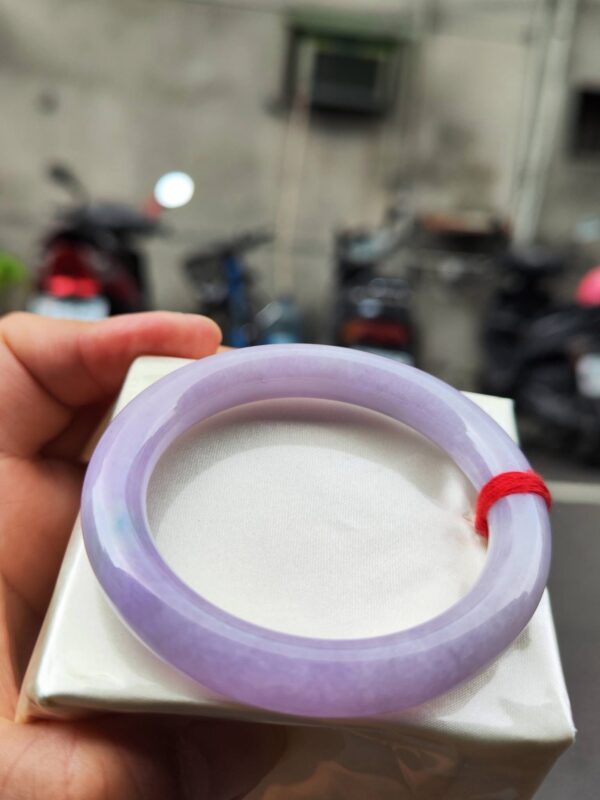 img_6914-3 🌸 粉紫羅蘭正圈圓骨手鐲|天然緬甸玉A貨 🌸