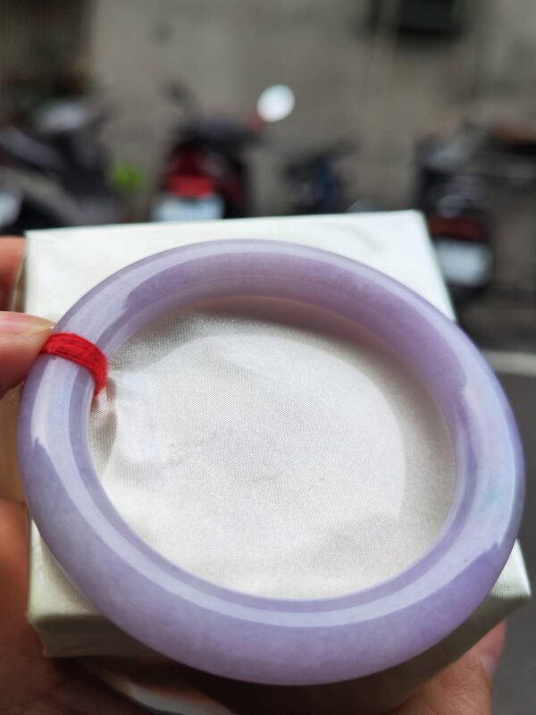 img_6916-3 🌸 粉紫羅蘭正圈圓骨手鐲|天然緬甸玉A貨 🌸