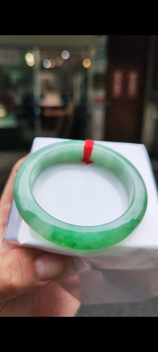 ✨   飄陽綠 正圈厚庄手鐲💚 天然緬甸玉A貨