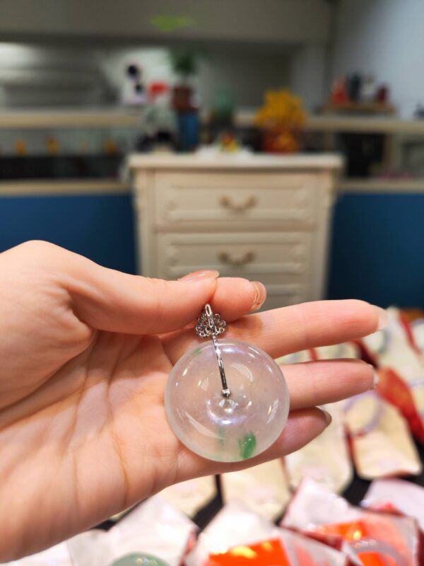 🌿冰透飄綠平安扣🌿