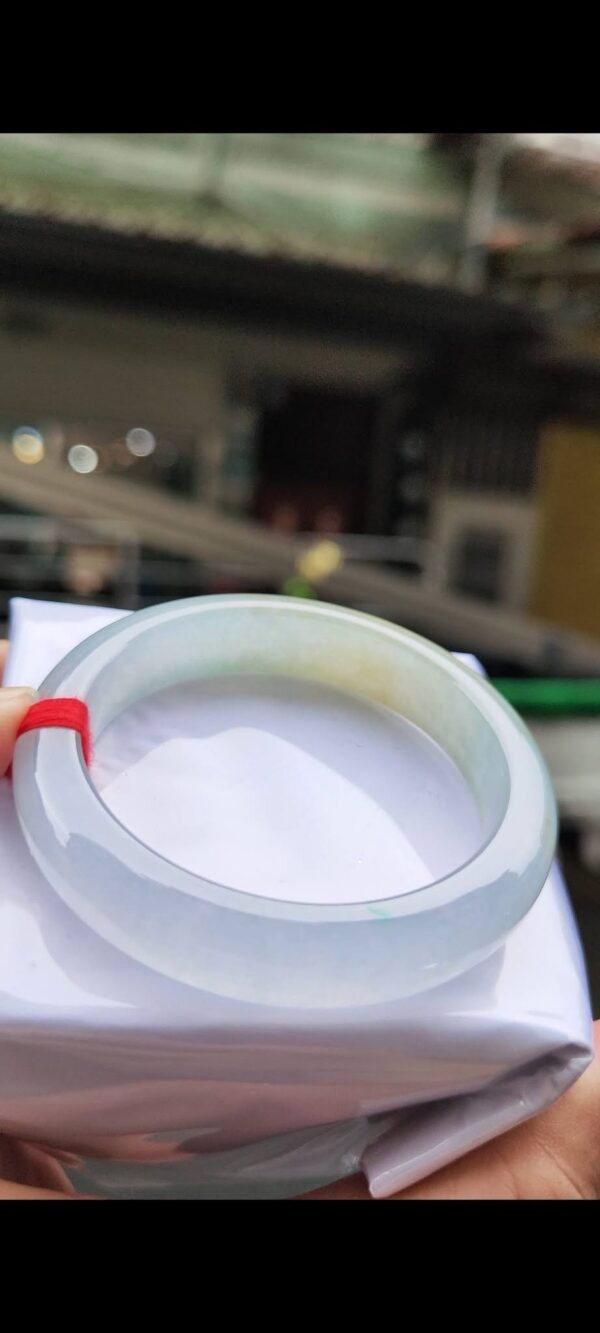 ✨  放光玻璃種三彩 正圈厚庄手鐲💚 天然緬甸玉A貨