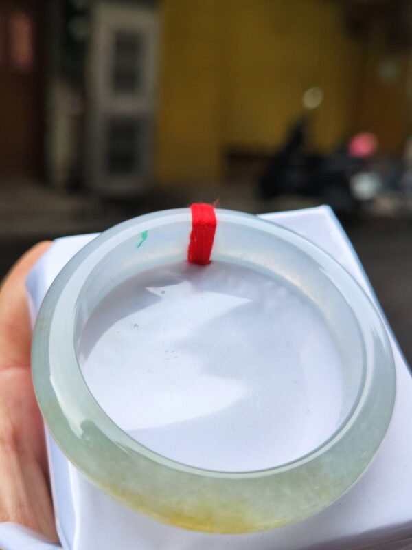 ✨  放光玻璃種三彩 正圈厚庄手鐲💚 天然緬甸玉A貨