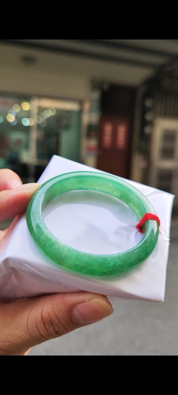 🌸  冰透滿陽綠貴妃鐲  天然緬甸玉A貨 🌸