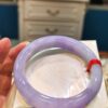🌸 粉紫羅蘭正圈手鐲｜天然緬甸玉A貨 🌸