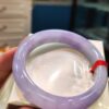 🌸 粉紫羅蘭正圈手鐲｜天然緬甸玉A貨 🌸
