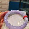 🌸 粉紫羅蘭正圈手鐲｜天然緬甸玉A貨 🌸