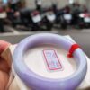 🌸 濃豔粉紫羅蘭正圈手鐲｜天然緬甸玉A貨 🌸