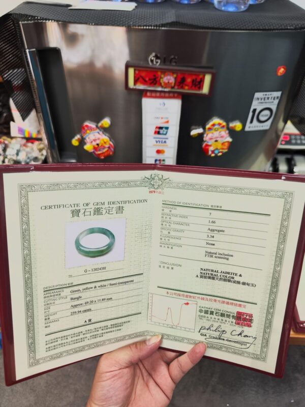 ✨ 放光玻璃種飄綠 正圈手鐲

💚 天然緬甸玉A貨