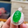 💎 天然緬甸玉A貨玻璃種正陽綠大蛋面