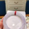 冰種淡粉紫羅蘭圓骨正圈胖胖鐲 🌸                          💜 天然緬甸玉A貨