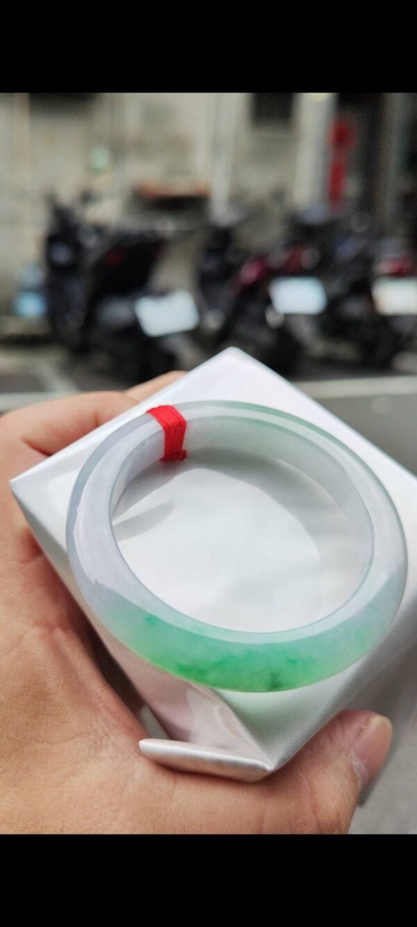 冰種飄陽綠正圈手鐲