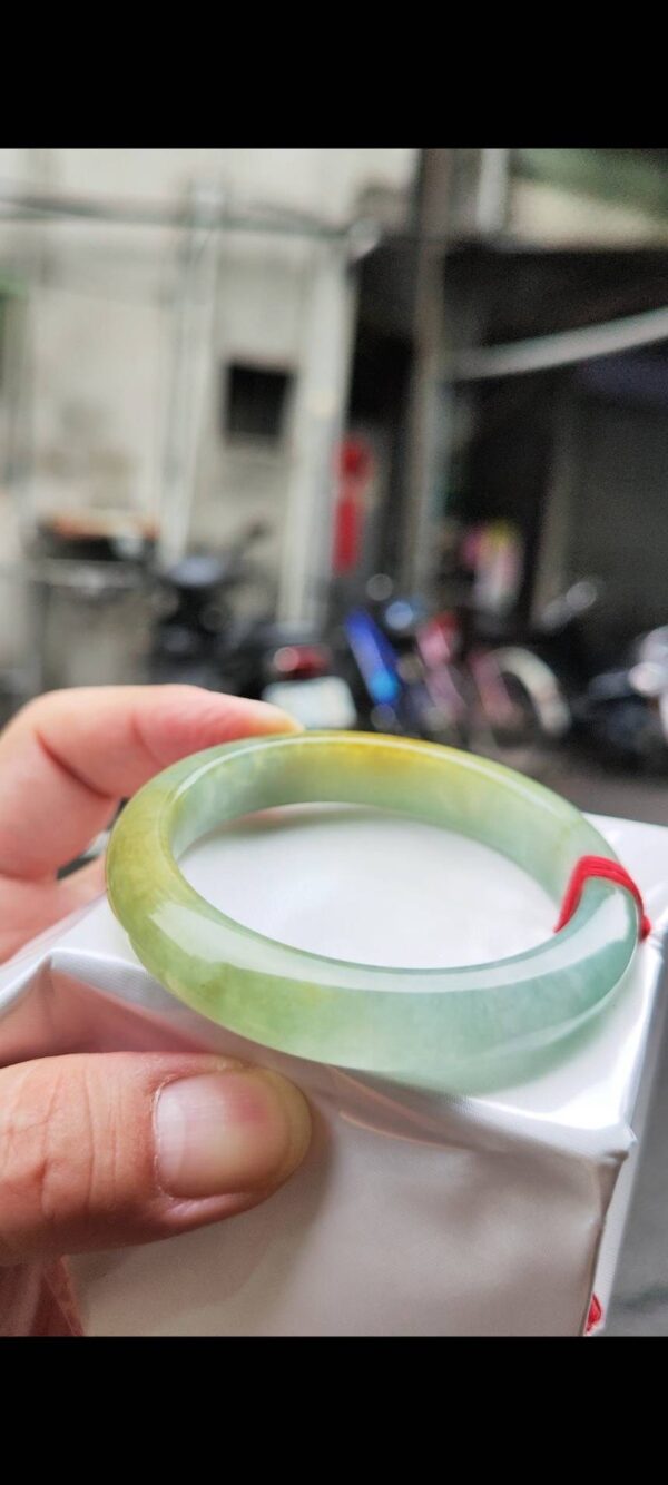 ✨ 冰種飄蜜黃 正圈手鐲💚 天然緬甸玉A貨