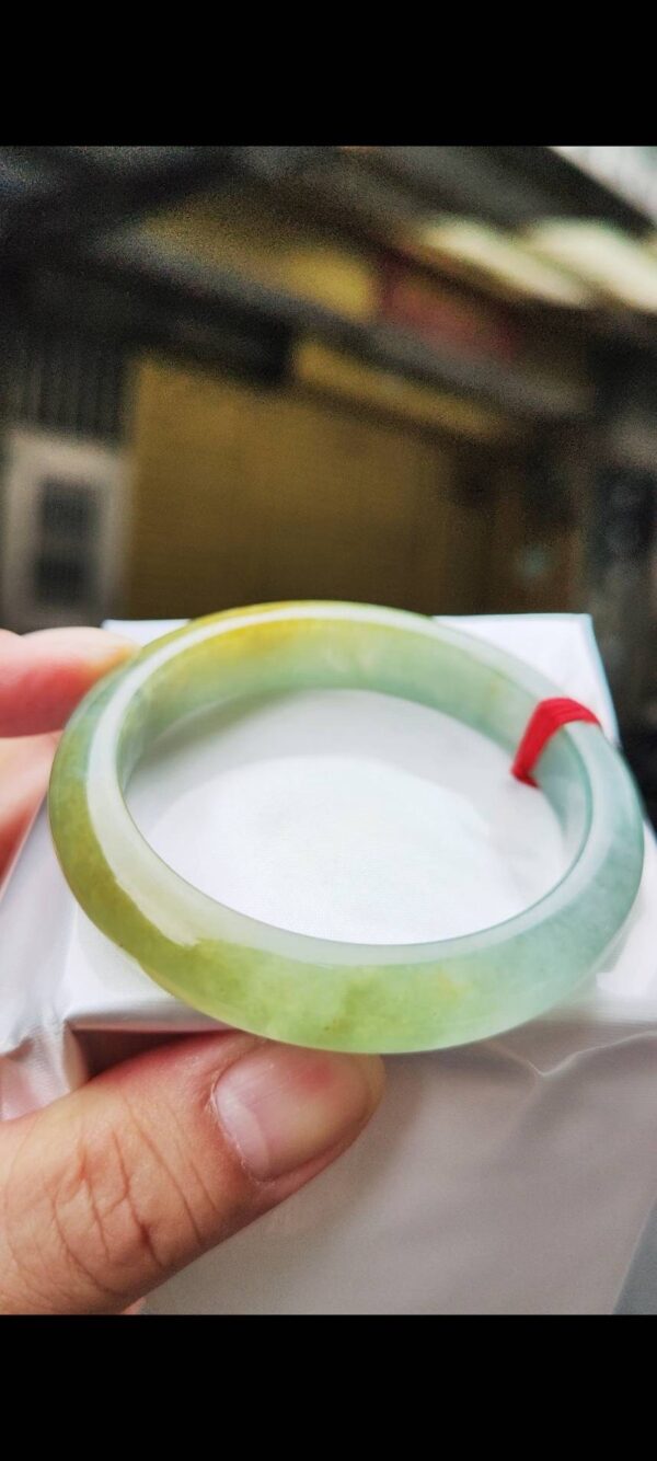 ✨ 冰種飄蜜黃 正圈手鐲💚 天然緬甸玉A貨
