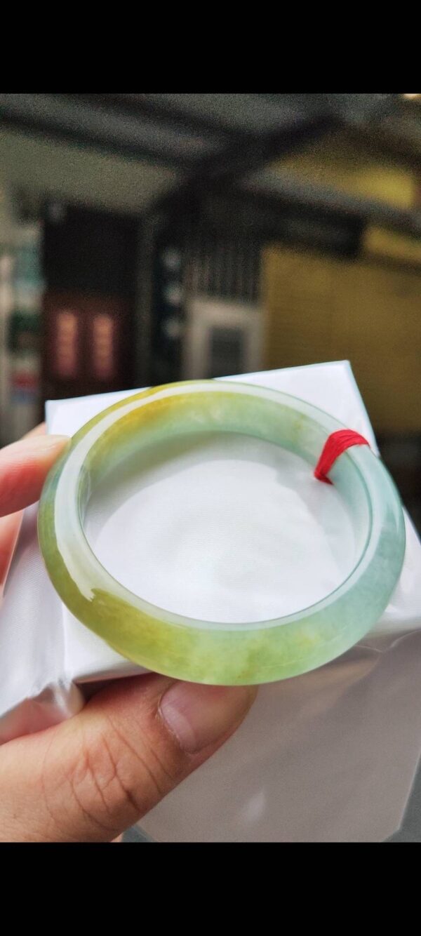 ✨ 冰種飄蜜黃 正圈手鐲💚 天然緬甸玉A貨