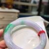 🌸 紫羅蘭春彩正圈圓骨胖胖鐲｜天然緬甸玉A貨 🌸