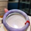 🌸 濃豔紫羅蘭正圈手鐲｜天然緬甸玉A貨 🌸