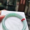 ✨  冰種飄陽綠圓骨正圈手鐲

💚 天然緬甸玉A貨