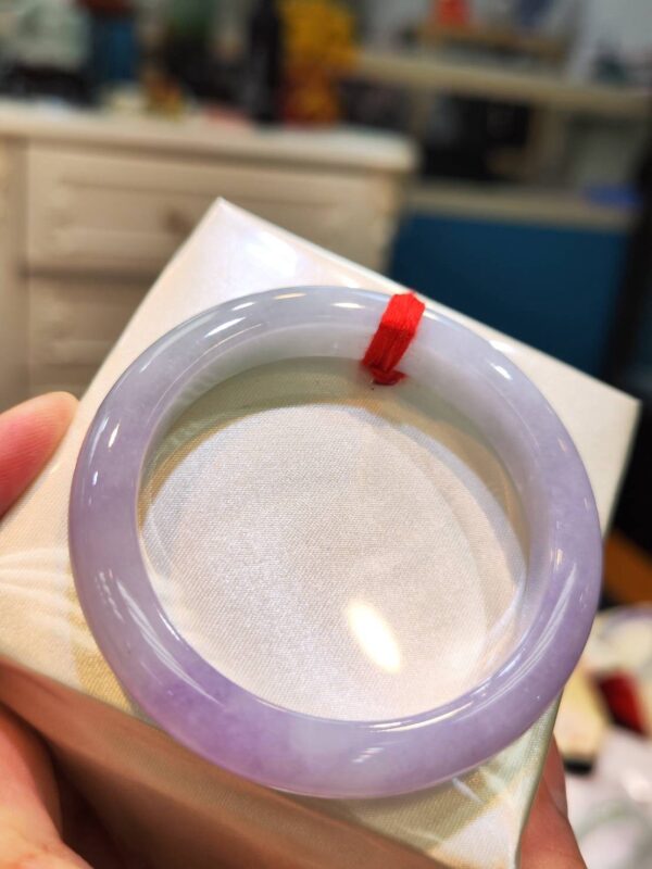 🌸 冰透紫羅蘭手鐲｜天然緬甸玉A貨 🌸
