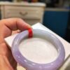 🌸 冰透紫羅蘭手鐲｜天然緬甸玉A貨 🌸