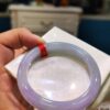 🌸 冰透紫羅蘭手鐲｜天然緬甸玉A貨 🌸